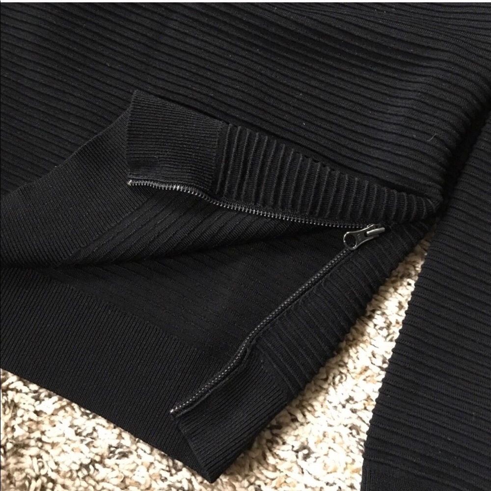 Black Ribbed Sweater - Picture 3 of 3